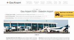 Desktop Screenshot of goanairport.com